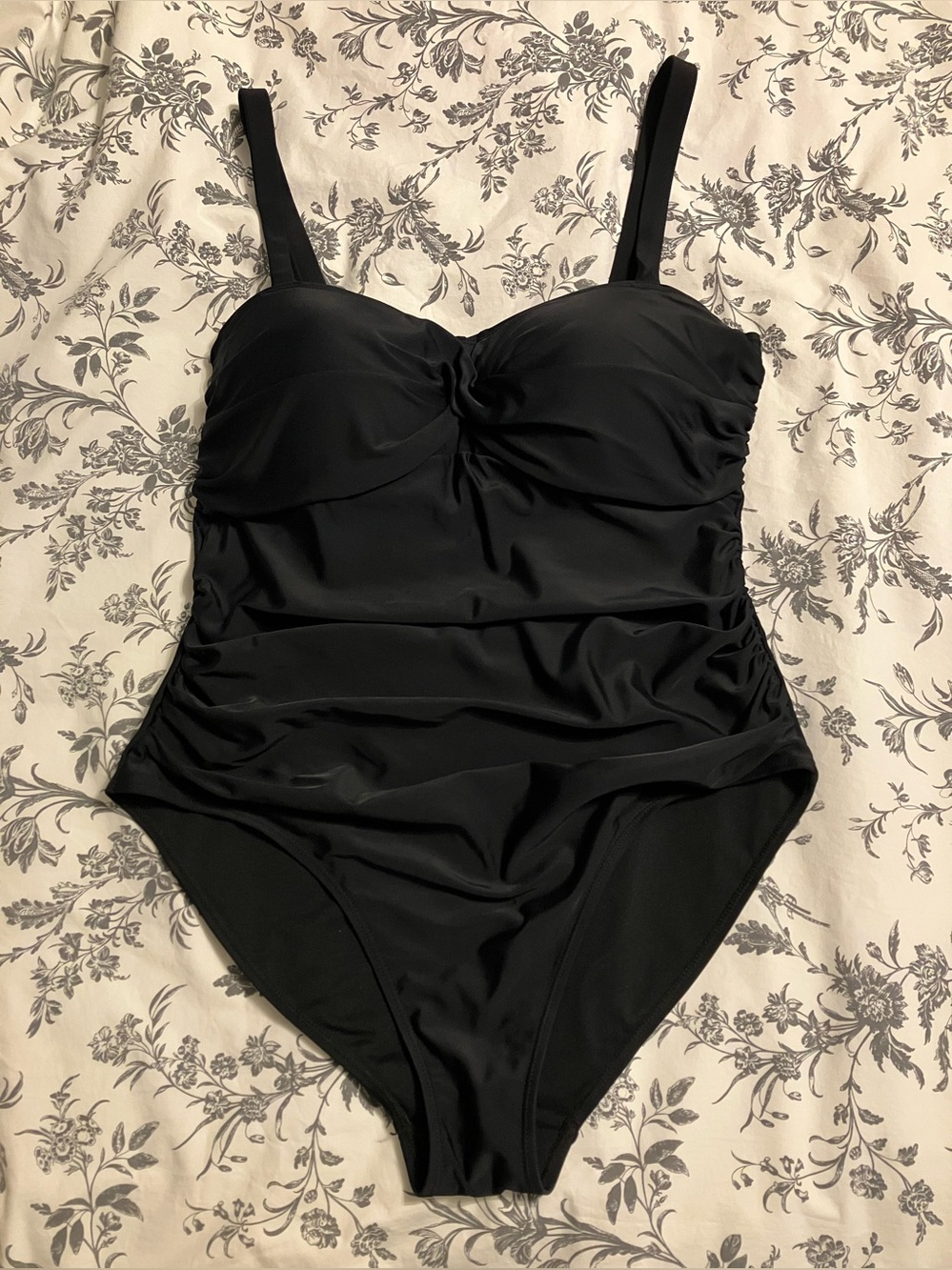 Jones New York Black One-Piece Swimsuit – Size Large - Picture 2 of 8